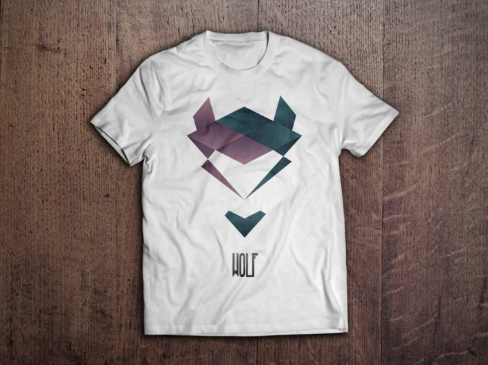 Wolf branding camiseta